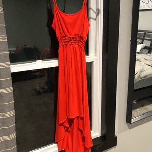 High low sundress with cut outs.